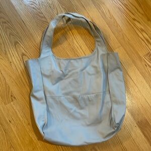 NWT J.Jill women’s leather slouchy hobo bag. NWT. Gray.